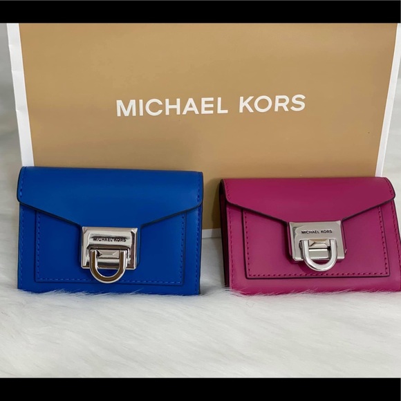 MK SMALL FLAP WALLET LEATHER - Picture 1 of 7